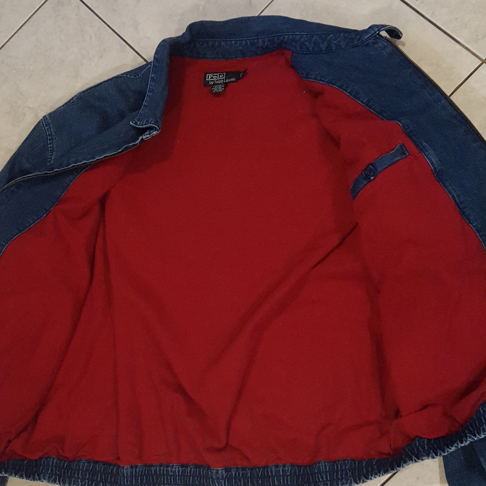 Vtg polo fleece lined demin jacket sz.xl - Picture 6 of 8